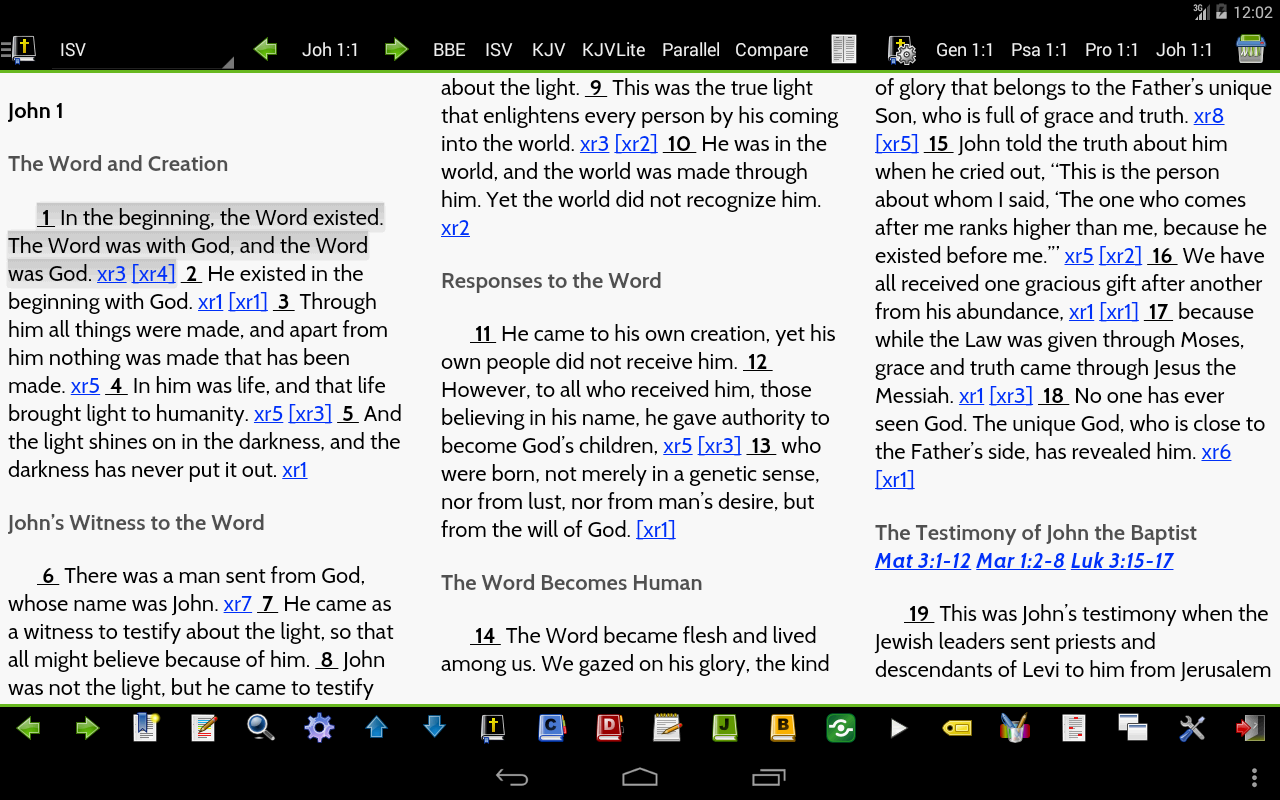 MySword 5.2 Multi-column